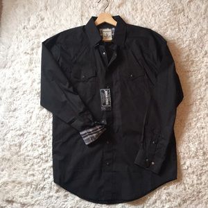 Men's long sleeve panhandle button down